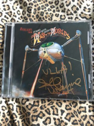 Jeff Wayne Signed Cd Highlights War Of The Worlds Autograph Rock Prog Musical