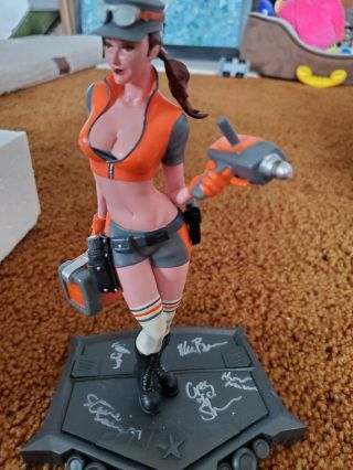 Monday Night Combat Pit Girl Statue - Limited Collectors Edition Signed By Uber