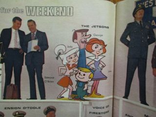 1962 Fall Preview Tv Guide (the Jetsons/the Virginian/combat/beverly Hillbillies