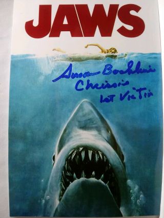 Susan Backlinie - 1st Victim Hand Signed Autograph 4x6 Photo - Jaws 1975