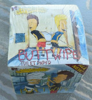 Beavis And Butt - Head Butt Wipe Toilet Paper Vintage 1996 Mtv Cartoon