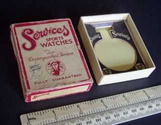 1930s - 40s Vintage Services Sports Watches Empty Box For Pocket Watch - No Watch