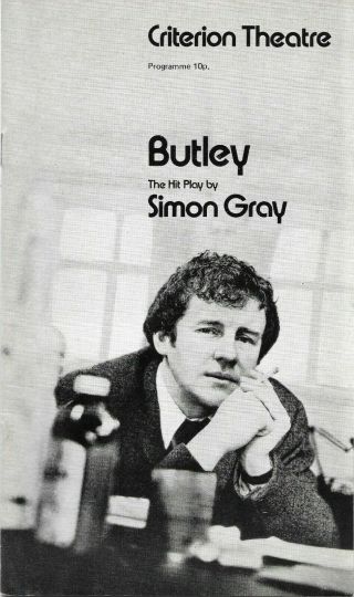 Alan Bates - Butley - 1971 Criterion Theatre London Playbill