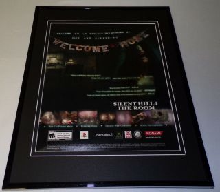 Silent Hill The Room 4 2004 Ps2 Framed 11x14 Vintage Advertisement