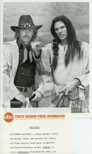 Wayne Maunder Michael Dante General Custer 1967 Abc Tv Photo