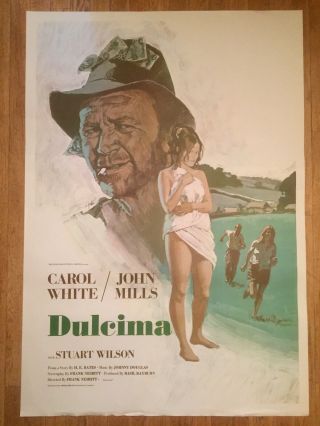 Dulcima 1971 British Film Poster John Mills Carol White