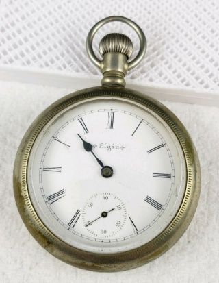 Antique 18s Elgin Grade 208 7j Pocket Watch Parts Repair 1088