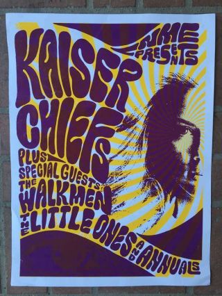 Nme Presents Kaiser Chiefs & The Walkmen 18x24 Screened Poster/print