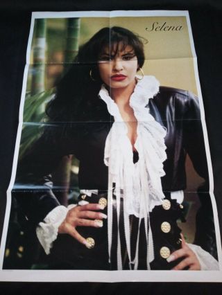 Rare Selena Quintanilla Official Q - Production 1995 Fold Out Poster