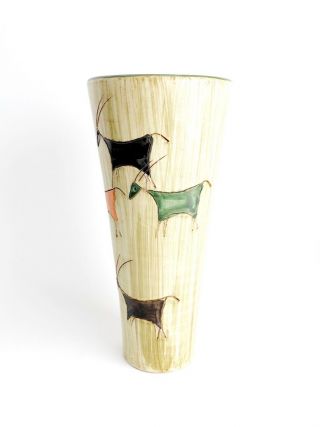 Mid Century Modern Raymor Bitossi Aldo Londi Stambecchi Ibex Vase 2