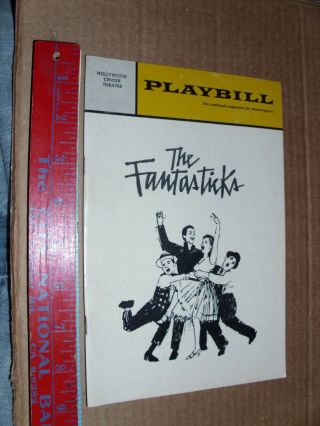 1966 Hollywood Center Theatre Playbill The Fantasticks Broadway Musical Show