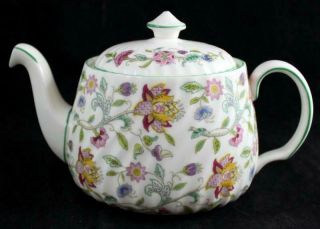 Minton Haddon Hall Teapot W/lid Bone China B1451