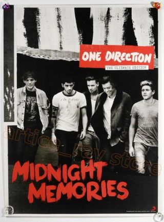 One Direction Midnight Memories Taiwan Promo Poster 2013