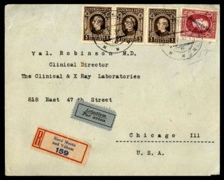 Slovakia May 18 1939 Censord Registered Airmail Cover To Us Nove Mesto - Chicago