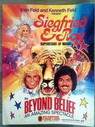 Siegfried & Roy Superstars Of Magic Beyond Belief Program Las Vegas Frontier
