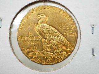 1914 U.  S.  Indian Head $2.  50 Gold Quarter Eagle Coin 2