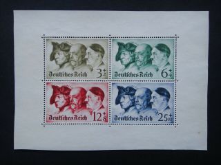 Germany Nazi 1933 1935 1937 Stamps Mnh Sheet Adolf Hitler Wwii Third Reich Germa