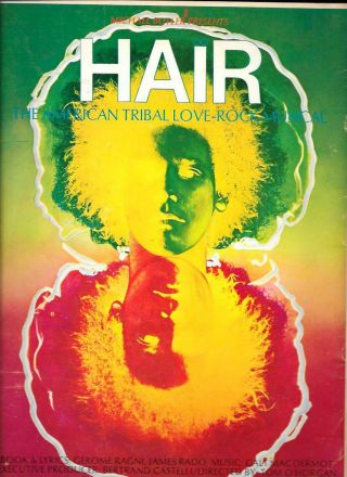 Hair: American Tribal Love - Rock Musical Souvenir Program (1968)