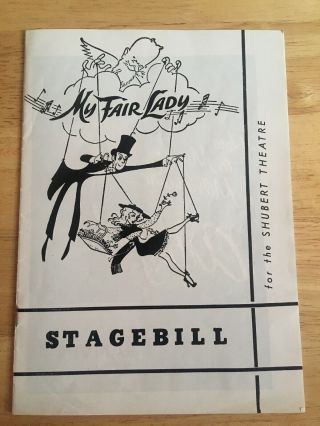 My Fair Lady Stagebill For The Shubert Theater Chicago 1958 Charles Kitchell