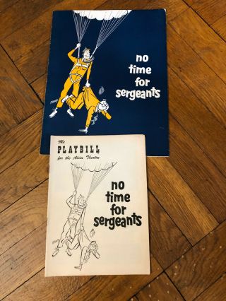 Playbill And Souvenir Theater Program No Time For Sergeants 1955 Comedy