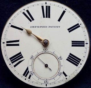 J.  Smollan Middlesborough on Tees PATENT Fusee Lever Pocket Watch Movement c1845 3