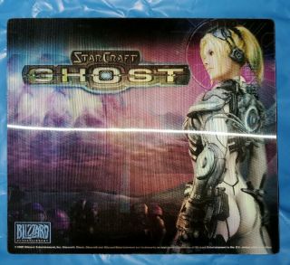 Blizzcon 2005 Starcraft Ghost Hologram Mousepad Rare Collectible Swag