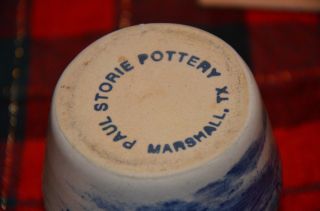 Jug vase Paul Storie Pottery stoneware molasses 4 1/2 