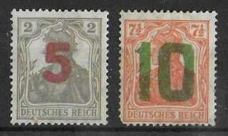 Poland 1919 Nh Complete Ovp Set Of 2 Michel 135 - 136 Cv €850