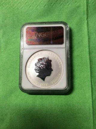 2013 - P AUSTRALIA $1 YEAR OF THE SNAKE 1oz SILVER COIN NGC MS 69 ER 2