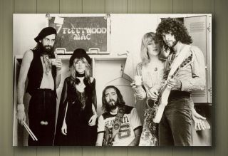 Fleetwood Mac Box Framed Canvas Poster Size A1 A2 A3 Or A4 Sz Stevie Nicks