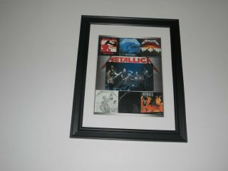 Framed Metallica Album Art Poster 