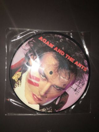 Adam & The Ants Antrap Uk Limited Edition 7 " Picture Disc Vinyl Record Adam Ant