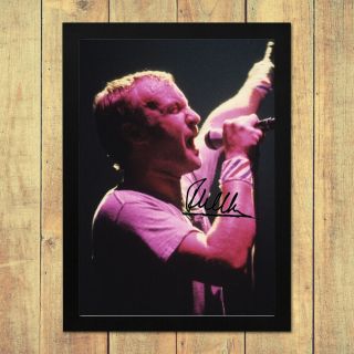 Phil Collins Genesis V1 Signed Autograph Poster Print A4 A5 Frame