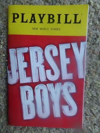 Jersey Boys Playbill The Story Of Frankie Valli & The Four Seasons