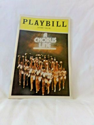 A Chorus Line - Playbill Shubert Theatre - August 1983