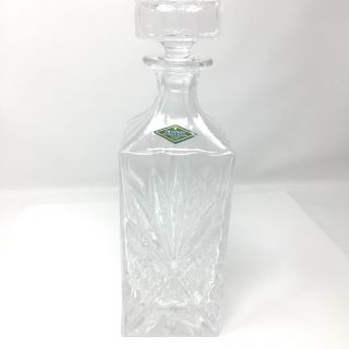 Shannon Crystal Designs Of Ireland Hand Crafted Square Decanter