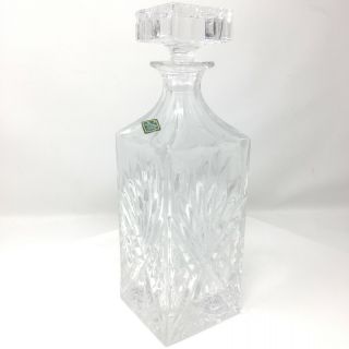 SHANNON CRYSTAL Designs of Ireland Hand Crafted square Decanter 2