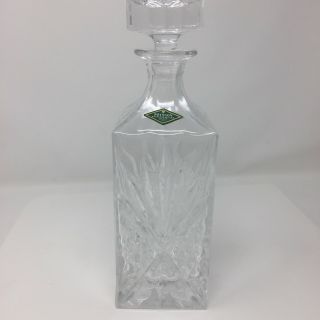 SHANNON CRYSTAL Designs of Ireland Hand Crafted square Decanter 3