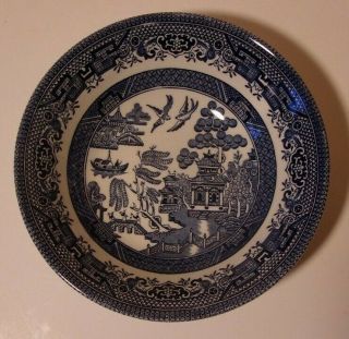 Churchill England Blue Willow 6 " Cereal Bowl