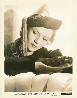 Annabella Vintage 1930s Fox Studio Fashion Portrait Photo