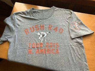 Rush R40 2015 Tour T Shirt Size X Large