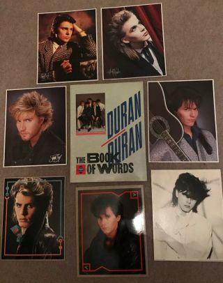 Duran Duran Book Of Words 1984 Rare Availability Includes A4 Photos From Fanclub