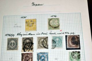 X Japan 1875 To Modern: Interesting Lot On Stock Pages From A German Estate