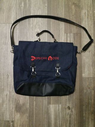 Depeche Mode Messenger Dark Denim Blue Global Spirit Concert Tour Adjustable Bag
