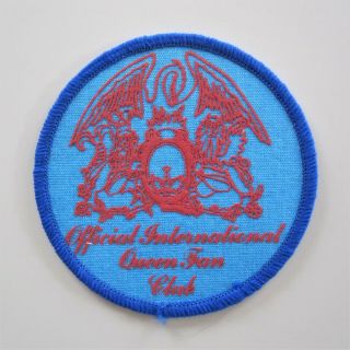 Queen : Official International Fan Club Sew - On Patch Early 1970s