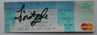 Fiona Apple Autographed 1997 Concert Ticket