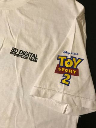 Toy Story 2 3d Projection Team Xl T - Shirt Movie Pixar Cartoon Animation Dvd
