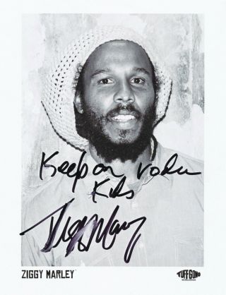 Ziggy Marley Autograph 8x10 Signed Photo (hand Signed)