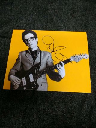 Elvis Costello Hand Signed Photo,  Obtained In Person