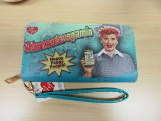 I Love Lucy Collectible Vitameatavegamin Zipper Wallet - - Licensed